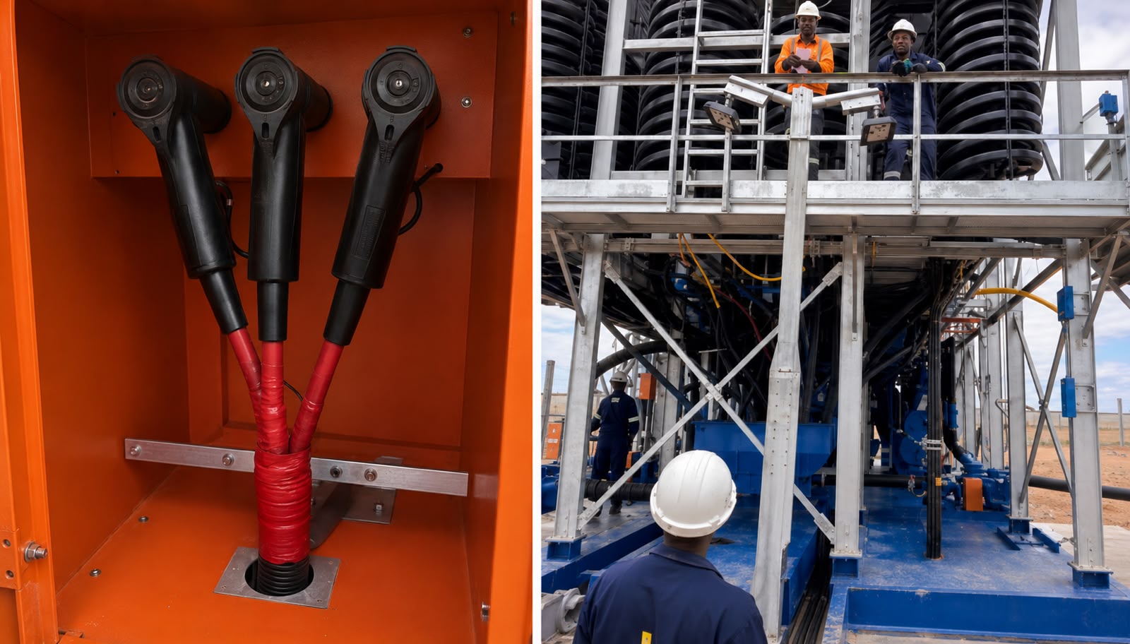 Kenmare cable terminations and concentrator plant structure